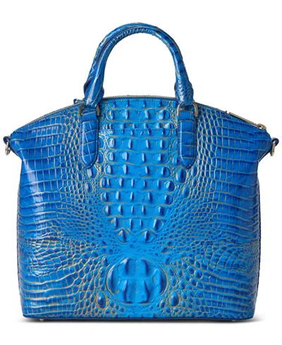 Brahmin Large Duxbury Melbourne Satchel In Blue