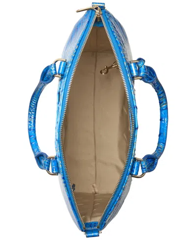 Brahmin Large Duxbury Melbourne Satchel In Blue