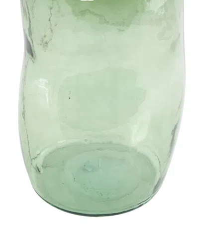 Rosemary Lane Glass 29" Tall Curved Ombre Spanish Bottle Abstract Decorative Vase