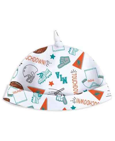 Wear By Erin Andrews Baby Boys And Girls Miami Dolphins Sleep Play With Bib And Fun Hat Set In Multi