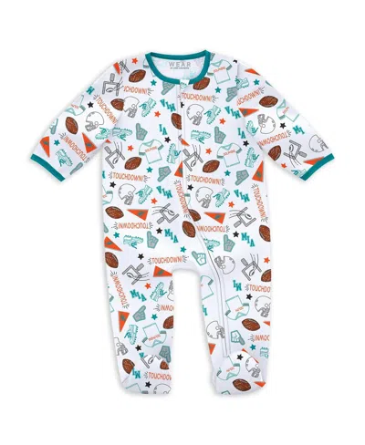 Wear By Erin Andrews Baby Boys And Girls Miami Dolphins Sleep Play With Bib And Fun Hat Set In Multi