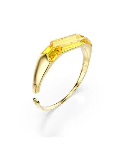 Swarovski Lucent Gold-tone Plated Bangle Bracelet
