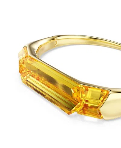 Swarovski Lucent Gold-tone Plated Bangle Bracelet