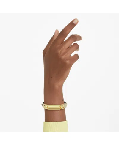 Swarovski Lucent Gold-tone Plated Bangle Bracelet