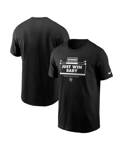 Nike Black Las Vegas Raiders Primetime Local Essential T-shirt In Black