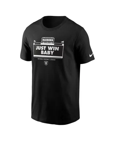 Nike Black Las Vegas Raiders Primetime Local Essential T-shirt In Black