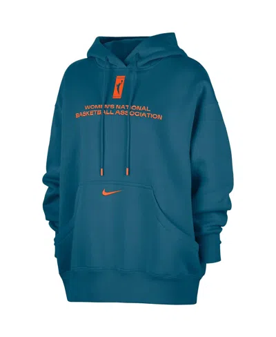 Nike Women's Blue Wnba Logo Woman Phoenix Fleece Pullover Hoodie In Blue