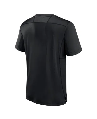 Fanatics Men's Black Utah Mammoth Authentic Pro Rink T-shirt In Black