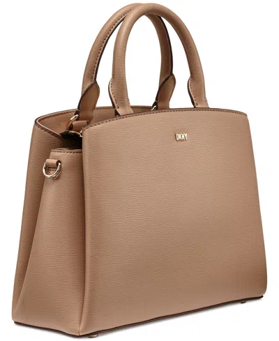 Dkny Paige Medium Satchel With Convertible Strap In Neutral