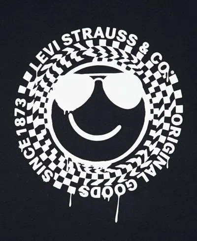Levi's Little Boys Chill Smiley T-shirt In Black