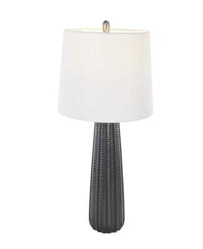 Rosemary Lane 27" Ceramic Ribbed Room Table Lamp