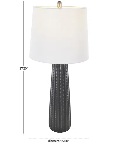 Rosemary Lane 27" Ceramic Ribbed Room Table Lamp