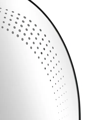 Rosemary Lane Glass 31" Led Wall Mirror With Radial Pattern
