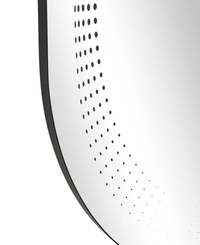 Rosemary Lane Glass 31" Led Wall Mirror With Radial Pattern
