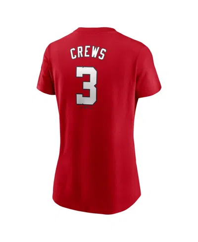 Nike Women's Dylan Crews Red Washington Nationals Fuse Name Number T-shirt