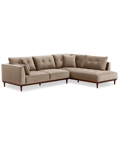 Macy's Hazelynn 2-pc. Fabric Sectional, Exclusively At Macys