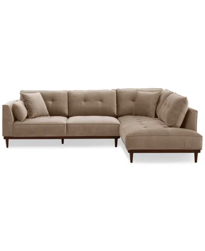 Macy's Hazelynn 2-pc. Fabric Sectional, Exclusively At Macys