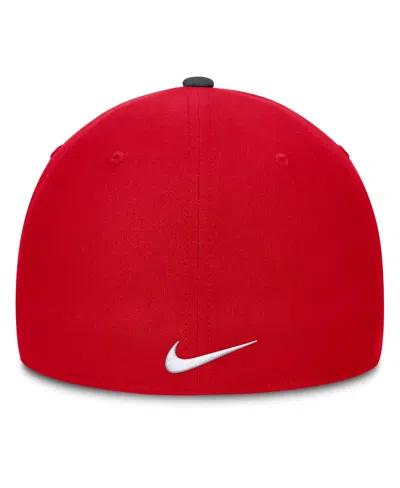 Nike Men's Black/scarlet Ohio State Buckeyes 2025 Sideline Rise Local Performance Flex Hat