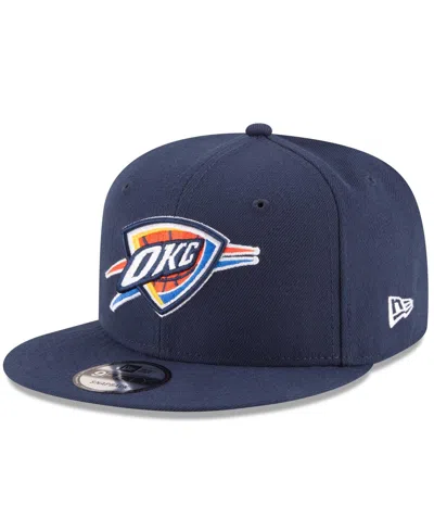 New Era Men's Navy Oklahoma City Thunder 2025 Nba Finals Champions Side Patch 9fifty Snapback Hat