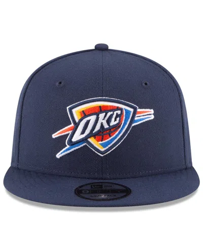 New Era Men's Navy Oklahoma City Thunder 2025 Nba Finals Champions Side Patch 9fifty Snapback Hat