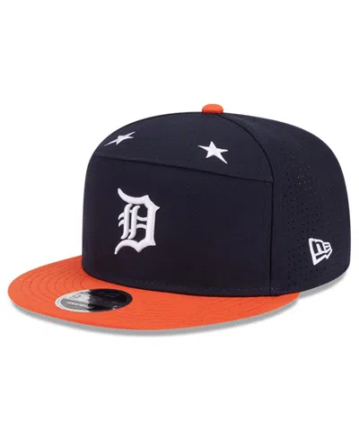 New Era Men's Navy/orange Detroit Tigers 2025 Mlb All-star Game Side Patch 9fifty Snapback Hat