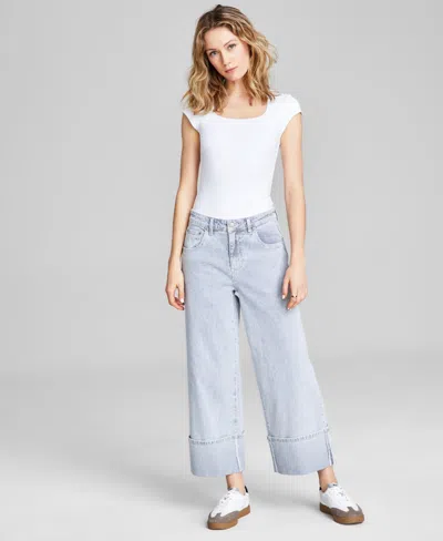 And Now This Women's Tiara Rounded-square-neck Bodysuit