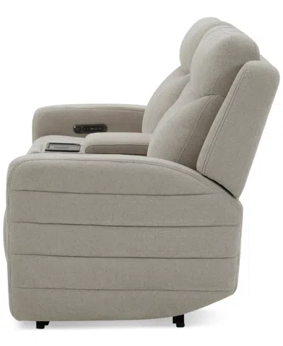 Macy's Kristyan 3-pc. Fabric Sofa With 2 Power Motion Chairs And Console, Exclusively At
