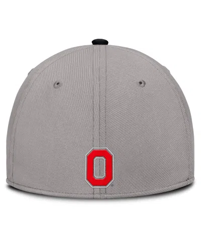 Nike Men's Gray Ohio State Buckeyes Rise Prep Performance Flex Hat