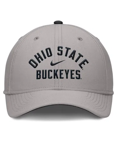 Nike Men's Gray Ohio State Buckeyes Rise Prep Performance Flex Hat