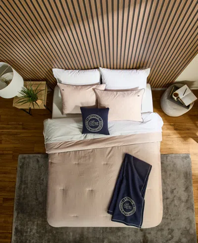 Lacoste Tiebreak Solid 3-pc. Comforter Set, Full/queen
