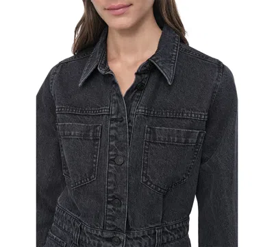 Dkny Jeans Women's Button-down Long-sleeve Denim Dress