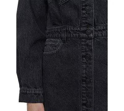 Dkny Jeans Women's Button-down Long-sleeve Denim Dress