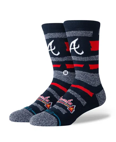 Stance Men's And Women's Atlanta Braves Squeeze Tri-blend Knit Crew Socks