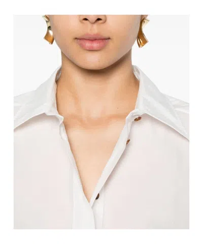 Philosophy Di Lorenzo Serafini Drop-shoulder Crepe Shoulder In White