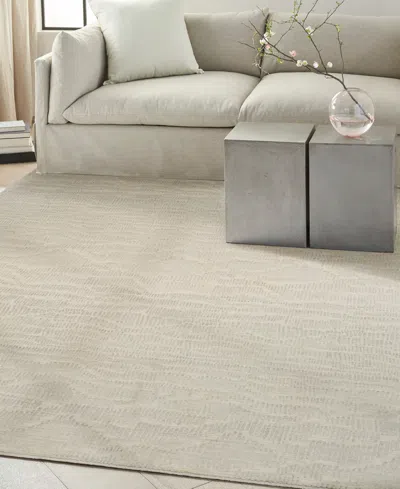 Calvin Klein Ck079 Notes Not01 5'2"x7'2" Area Rug In Neutral