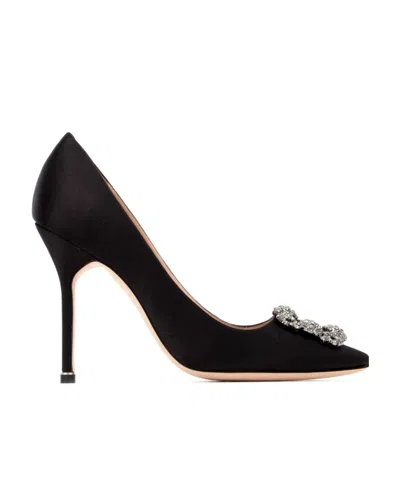 Manolo Blahnik Hangisi 110mm Crystal-embellished Pumps