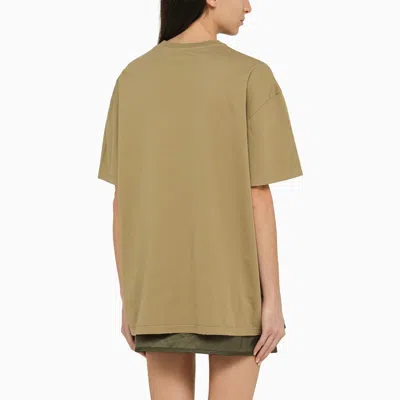 Prada T-shirt In Jersey Salvia  Donna In Nude