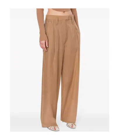 Philosophy Di Lorenzo Serafini High-waist Wide-leg Sheer Trousers