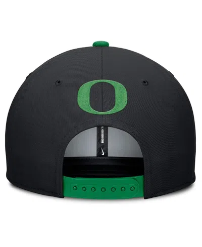 Nike Men's Black/green Oregon Ducks 2025 Sideline Campus Pro Local Snapback Hat