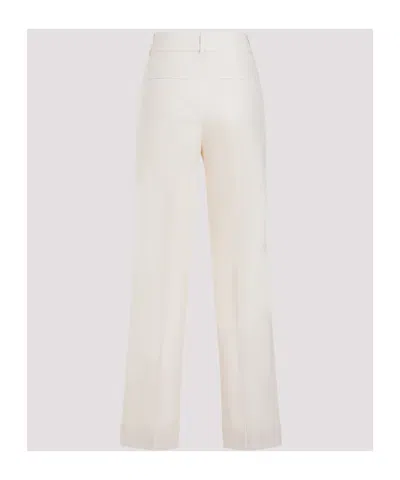 Peserico Viscose Blend Trousers In White