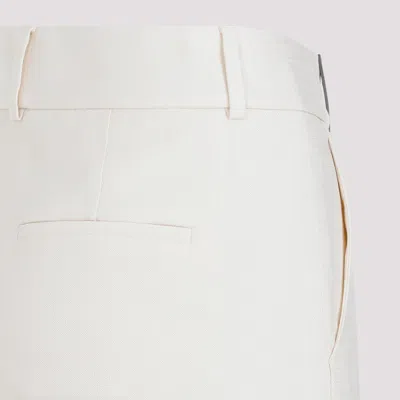 Peserico Viscose Blend Trousers In White