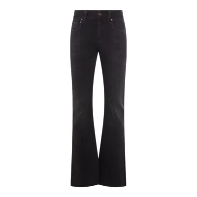 Balenciaga Black Bootcut Slim Fit Denim Trousers