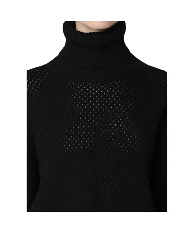 Fabiana Filippi Wool Blend Turtleneck Sweater In Black
