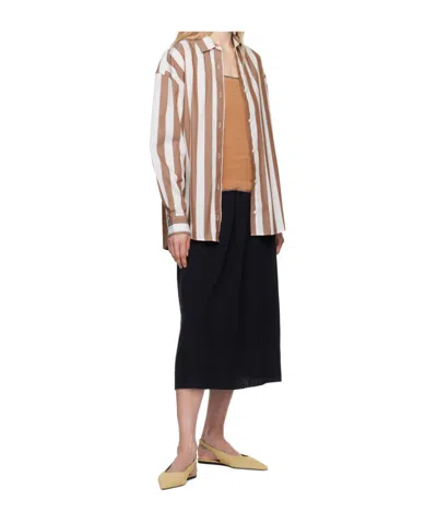 Baserange Pleated Skirt In Black
