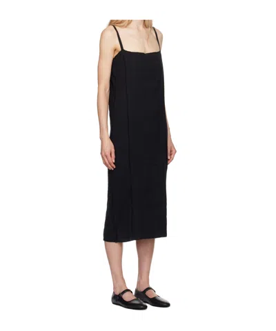 Baserange Long Sleeve Dress In Black