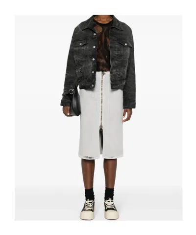 Haikure Denim Pencil Skirt