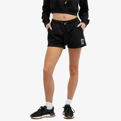 Casablanca Elastic Waist Shorts In Black