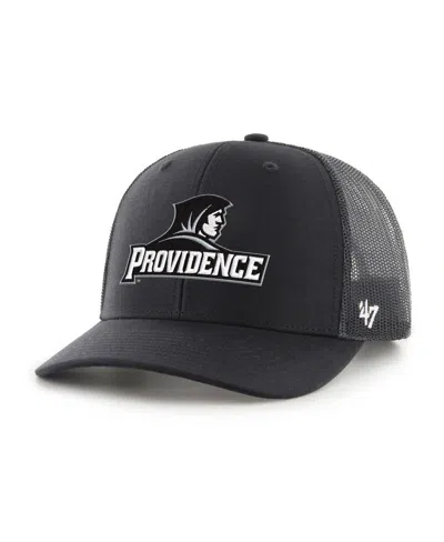 47 Brand Men's Black Providence Friars Trucker Adjustable Hat