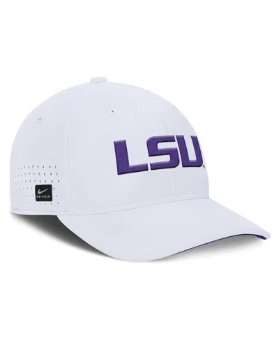 Nike Men's White Lsu Tigers 2025 On-field Gameday Performance Flex Hat