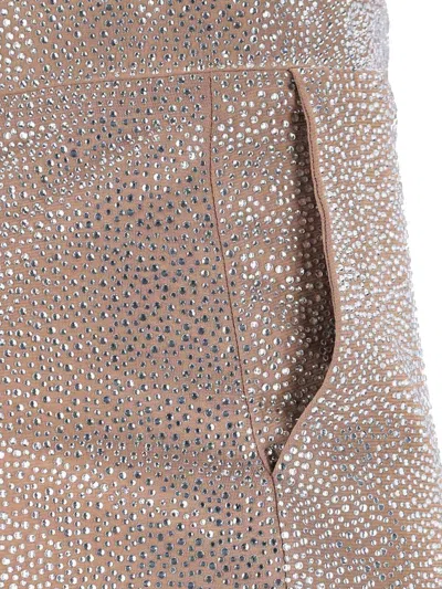 Giuseppe Di Morabito Metallic Finish Skirt With Back Slit And Side Pockets